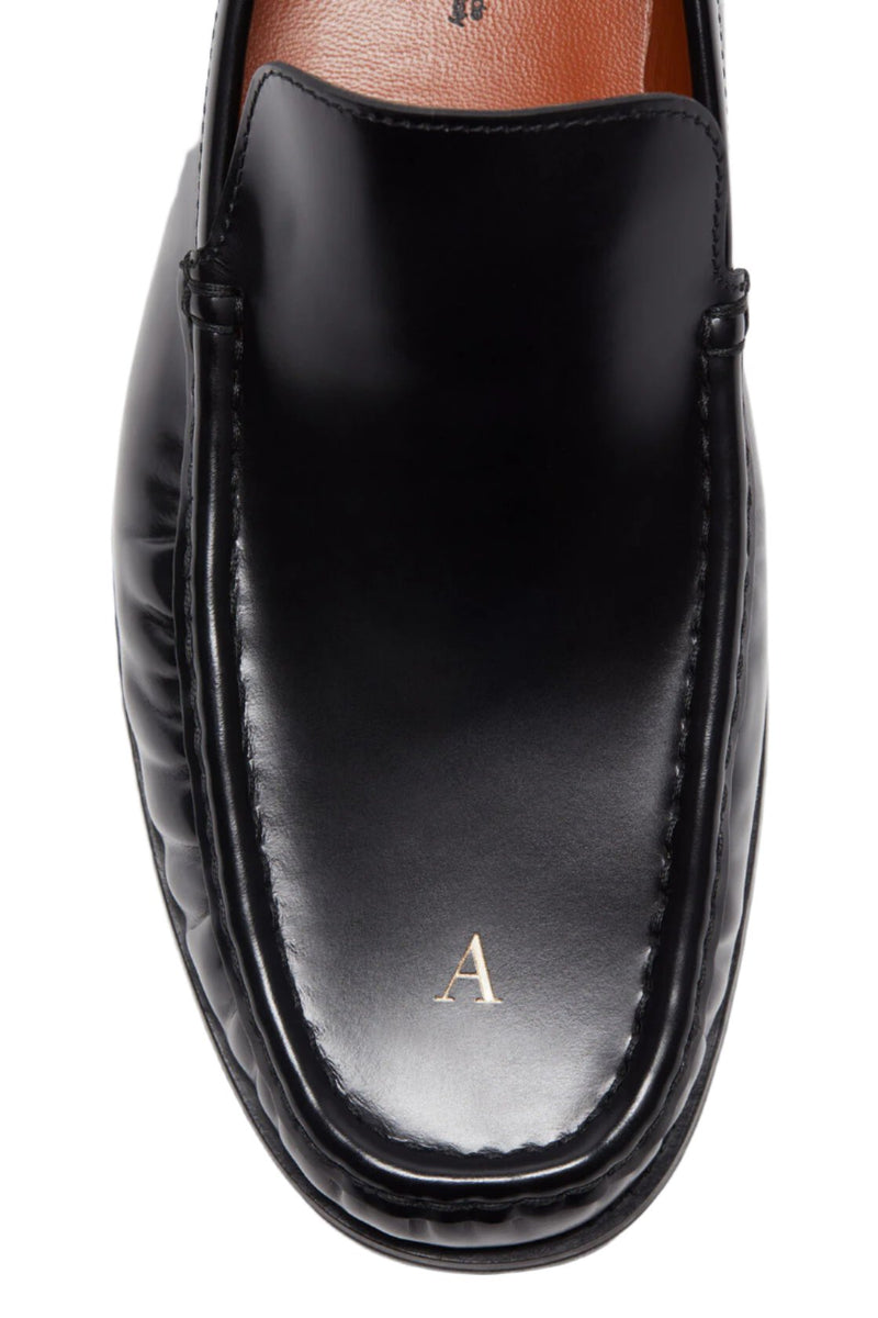 Leather Loafers (Black)