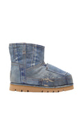 Women's Low Boots Printed Leather (Multi Blue)