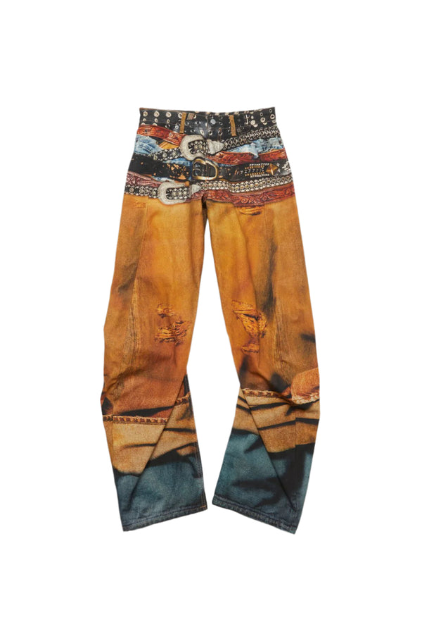 Loose Fit Jeans - 2006M (Rust Orange)