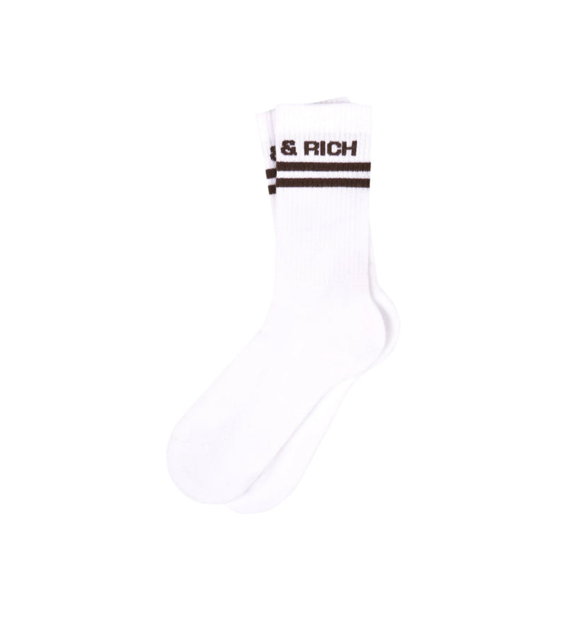 Bold Logo Socks (White)