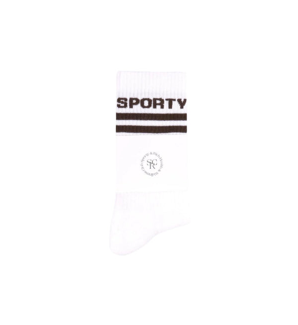 Bold Logo Socks (White)