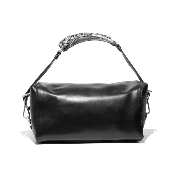 Mini Rose Handle Bag (Black)