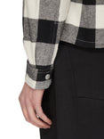 Cropped Outershirt (Black Plaid)