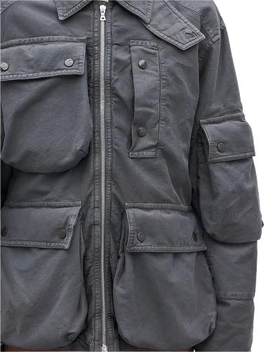 Loose Fit Blouson (Grey)