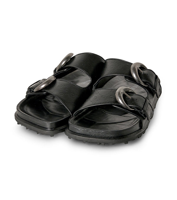 Men's Leather Sandal (Black)