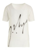 YY Pattern Short Sleeved T-shirt (Off-White)