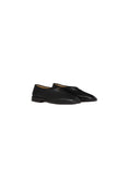 Women's Flat Piped Slippers (Black/Dark Chocolate)
