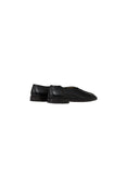 Women's Flat Piped Slippers (Black/Dark Chocolate)