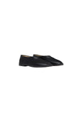 Flat Piped Slippers (Black/Dark Chocolate)