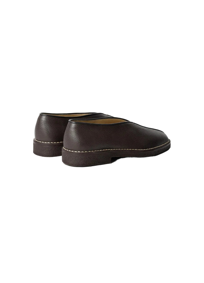 Women's Piped Crepe Slippers (Dark Brown) – tons-shop