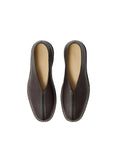 Women's Piped Crepe Slippers (Dark Brown)