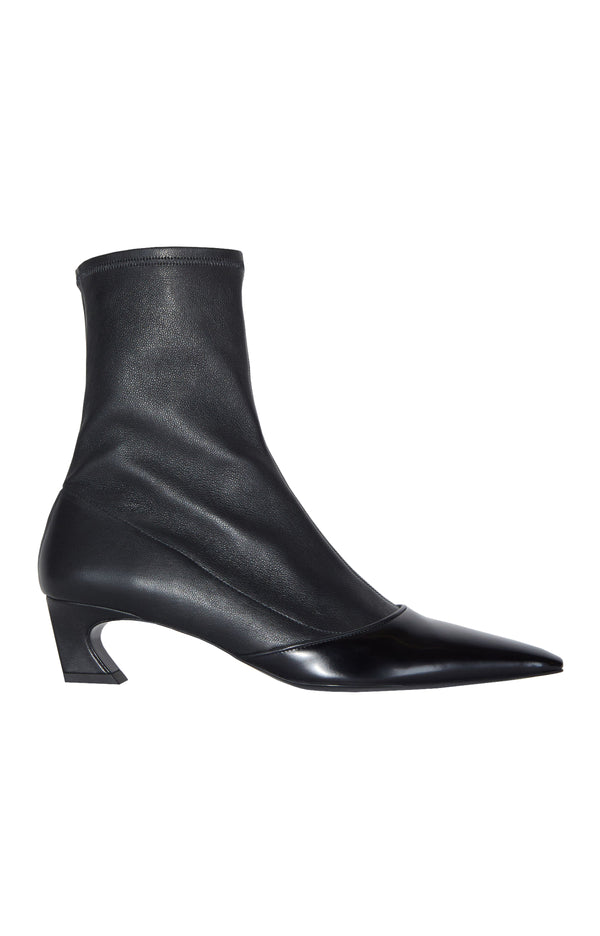 Heeled Ankle Boots (Black)