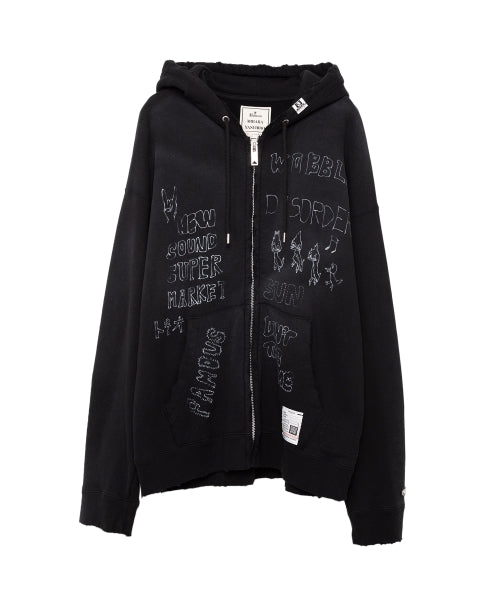 Distressed Parka (Black)