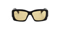 x Linda Farrow Croisiere Sunglasses (Black/Silver/Amber)