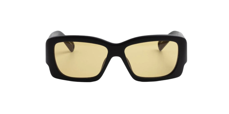 x Linda Farrow Croisiere Sunglasses (Black/Silver/Amber)