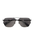 x Linda Farrow Aviator Sunglasses (Black/Gray)