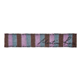 Brushed Mohair Signature Scarf (Khaki/Lilac/Blue)