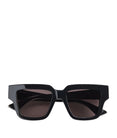 Tri-Fold Square Sunglasses (Black/Grey)