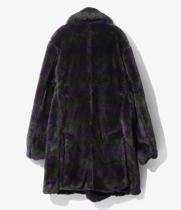 Needles Pea Coat (Green/Purple)