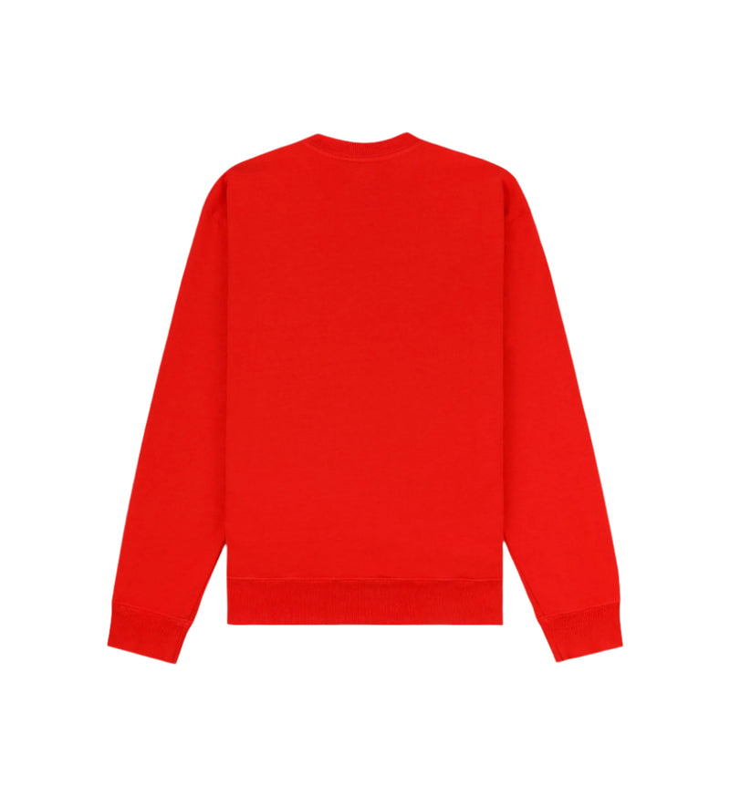 NY Tennis Club Crewneck Sweatshirt (Bright Red/White)