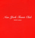 NY Tennis Club Crewneck Sweatshirt (Bright Red/White)