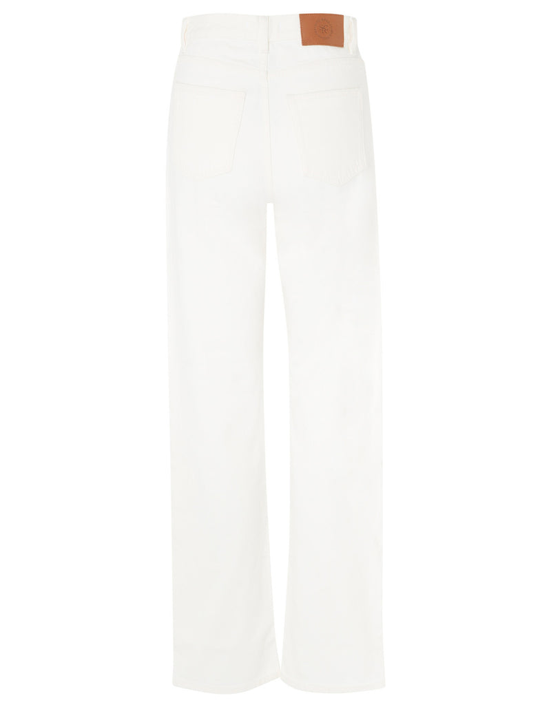 Wide Leg Jeans (Off White)