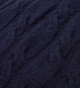 SRC Cable-knit Cashmere Trousers (Navy)