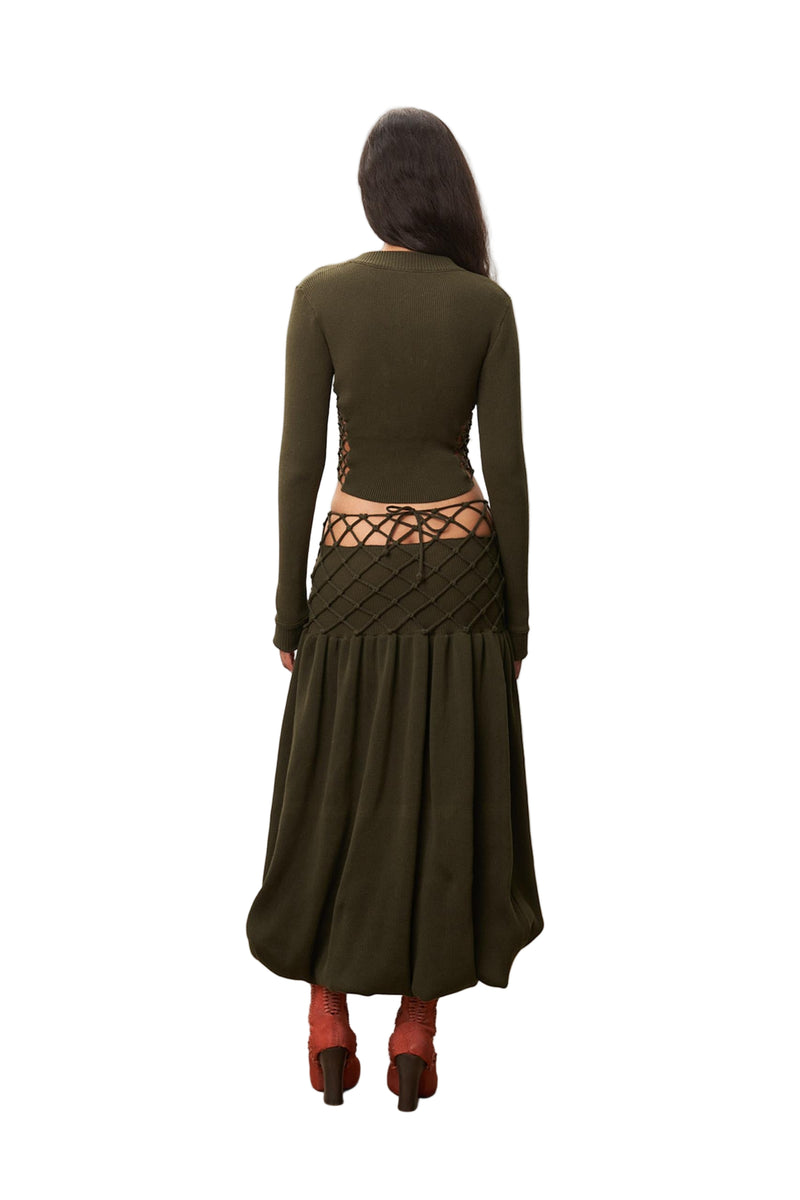 Bubble Cage Skirt (Swamp)