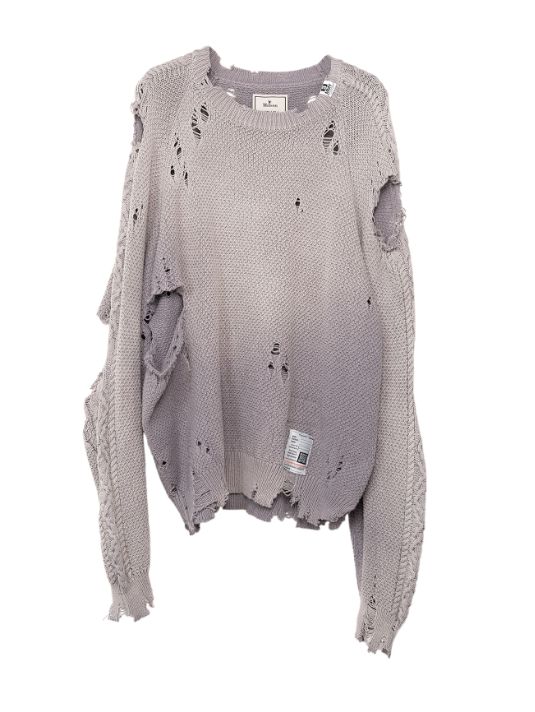 Sun Faded Knit Pullover (Purple)