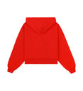 Royal Club Zipped Cropped Hoodie (Bright Red/White)