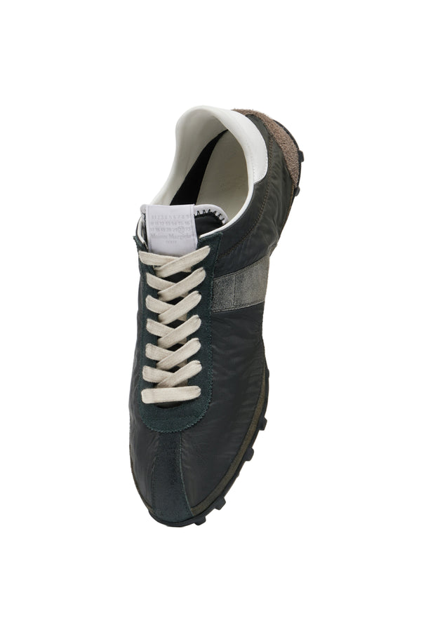 Men's Low Top Sneakers (Dusty Green/Black)