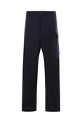 Wool Cargo Pants (Blue/Black)