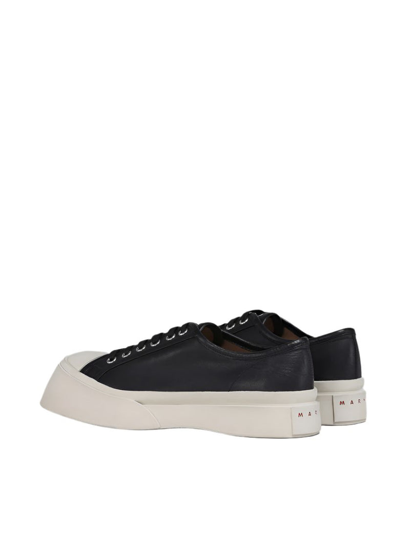 Men's Black Nappa Leather Pablo Sneaker (Black)