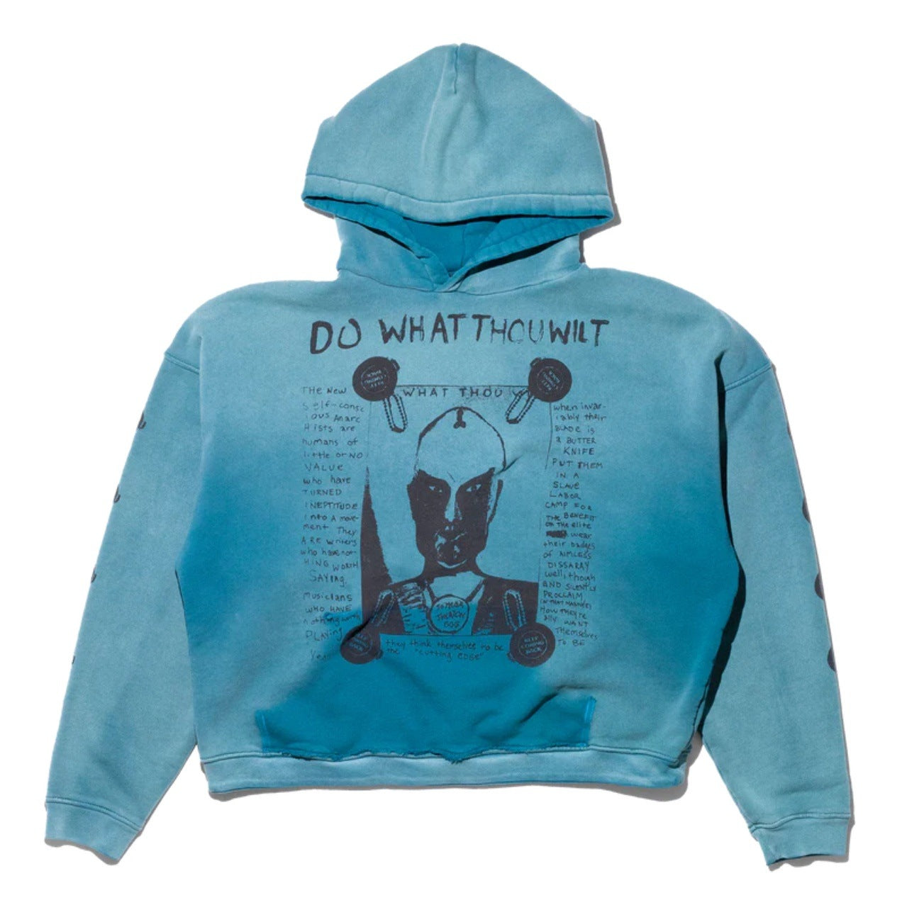 Do What Thou Wilt Hoodie (Sun Faded Teal)