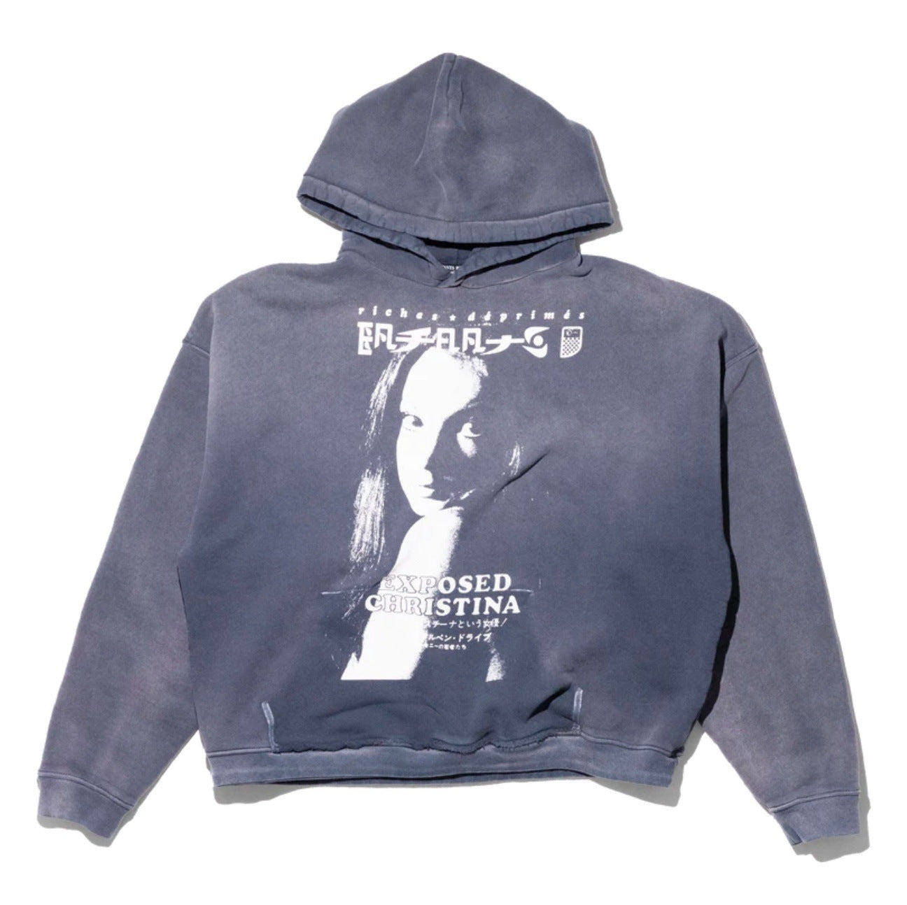 Exposed Christina Hoodie (Sun Faded Black)