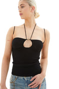 Knitted Top Tank (Black)