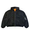 Split Hooded Bomber Jacket (Navy/Black)