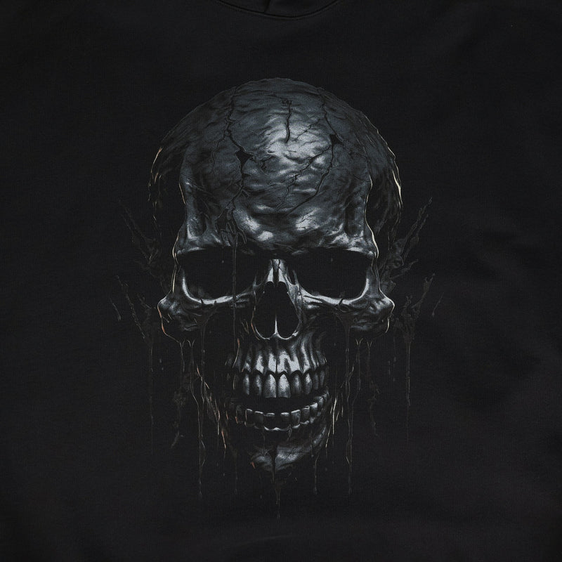 Skull Metal Hoodie (Black)