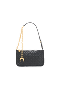 Moonogram Embossed Leather Core Bag (Black)