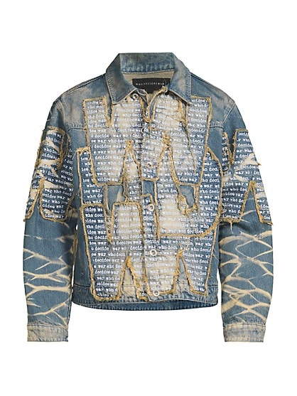 Who Decides War Overlay Jacket (Denim)