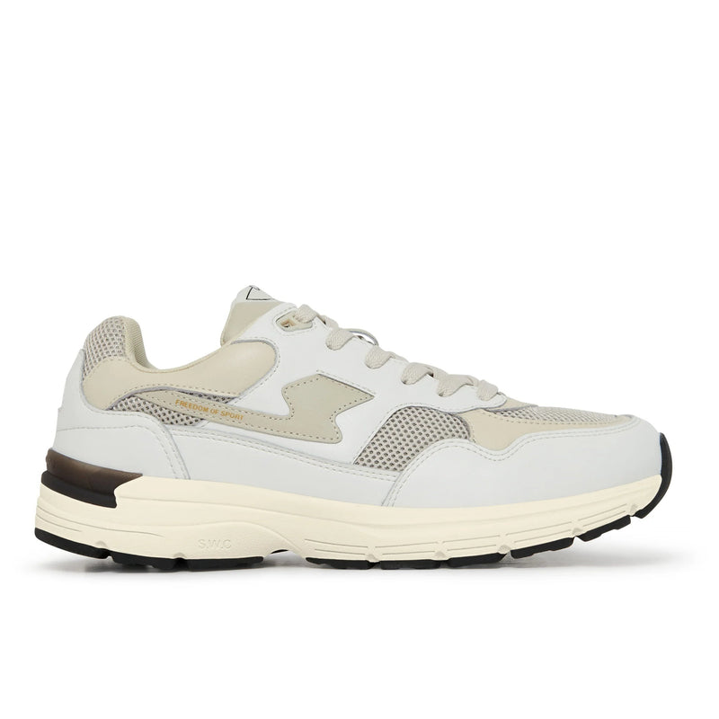 Amiel S-Strike Leather Mix (White/Ecru)