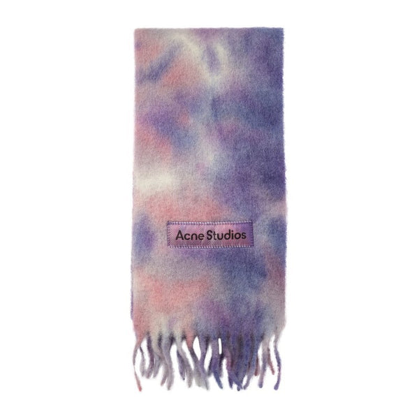 Tie-dye Alpaca Wool Scarf (Lilac)