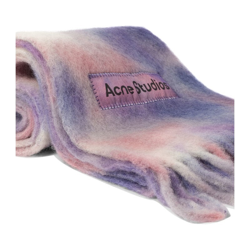 Tie-dye Alpaca Wool Scarf (Lilac)