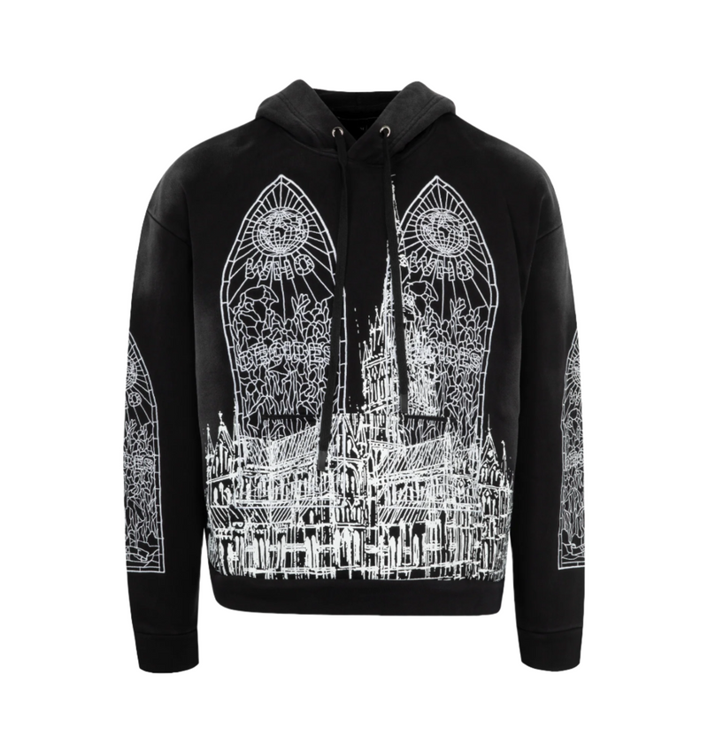 Cathedral Hooded Pullover (Coal)