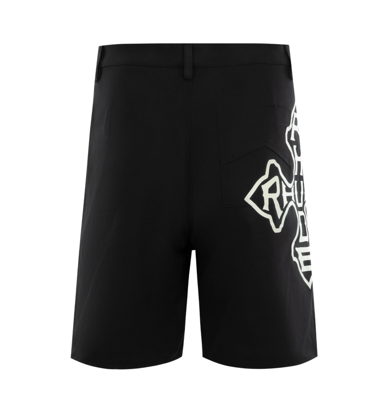 Cross Logo Twill Shorts (Black)