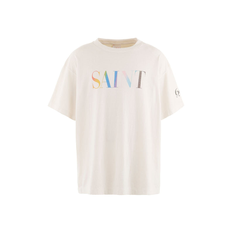 Rainbow Saint Short Sleeved T-shirt (White)