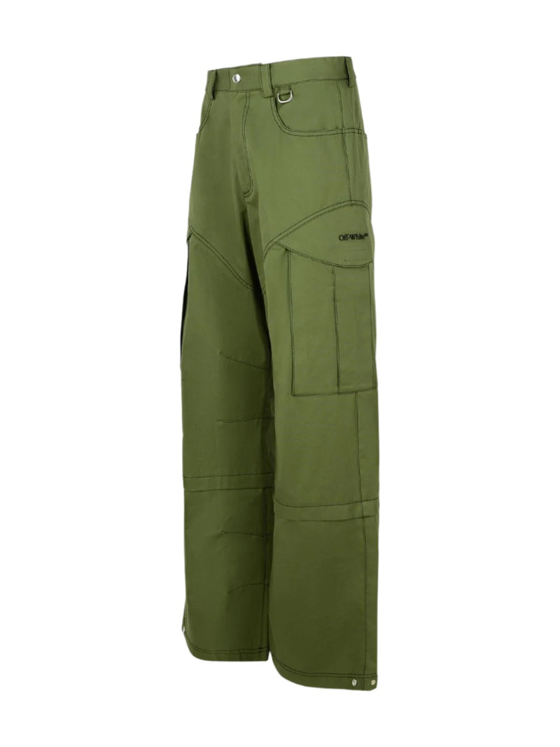 Straight Cargo Pants (Army Green/Black)