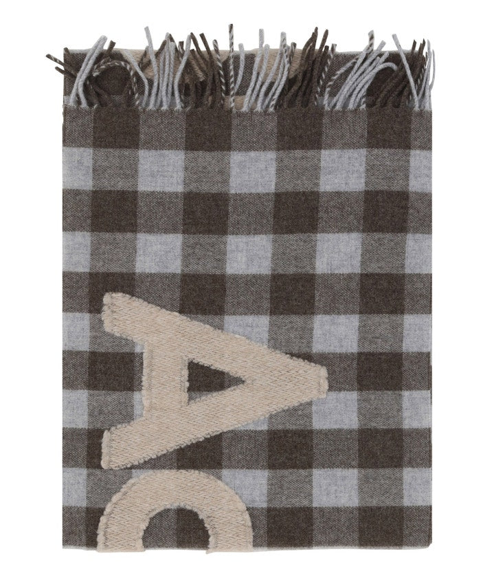 Check Logo Scarf (Brown/Beige)