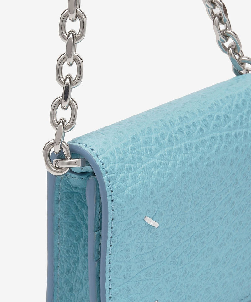 Leather Wallet on Chain (Blue)