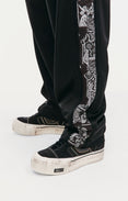 Bandana Panelled Track Pants (Black)